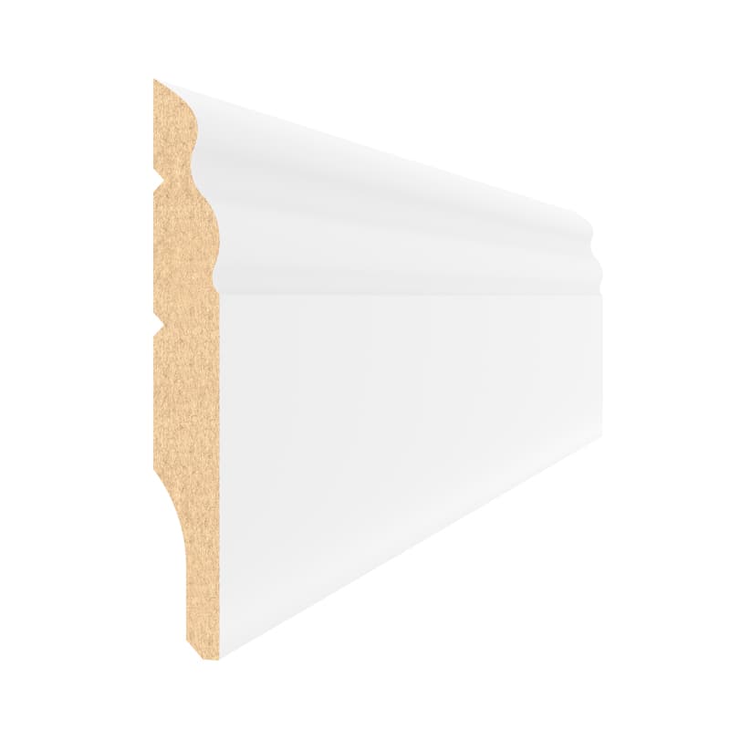 Плінтус MDF AGT SPR-8100 3082 Білий матовий (уп.10 шт.)