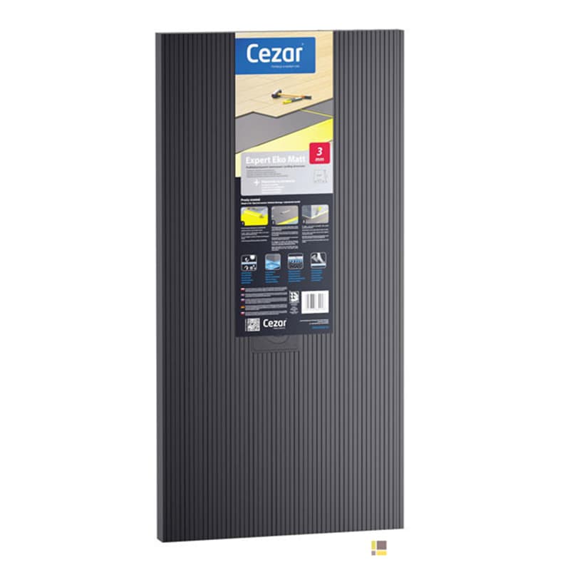 Підкладка XPS Cezar Expert EKO MATT для укладання підлоги сіра 3мм (уп. = 5,61м.кв.) Підкладка XPS Cezar Expert EKO MATT для укладання підлоги сіра 3мм (уп. = 5,61м.кв.)