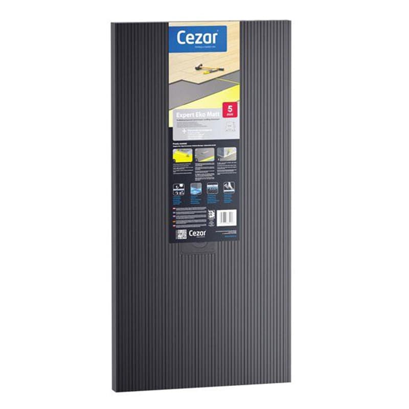 Підкладка XPS Cezar Expert EKO MATT для укладання підлоги сіра 5мм (уп. = 5,61м.кв.) Підкладка XPS Cezar Expert EKO MATT для укладання підлоги сіра 5мм (уп. = 5,61м.кв.)