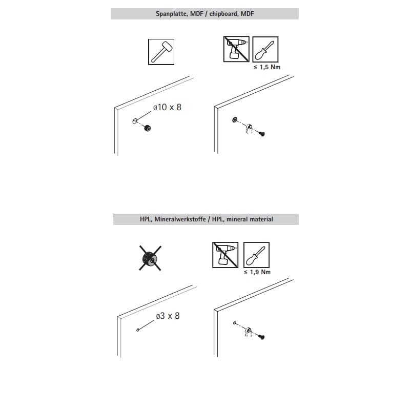 AvanTech YOU крепление тонкого фасада (от 10мм) комплект с 10шт (9268149) Hettich AvanTech YOU крепление тонкого фасада (от 10мм) комплект с 10шт (9268149) Hettich