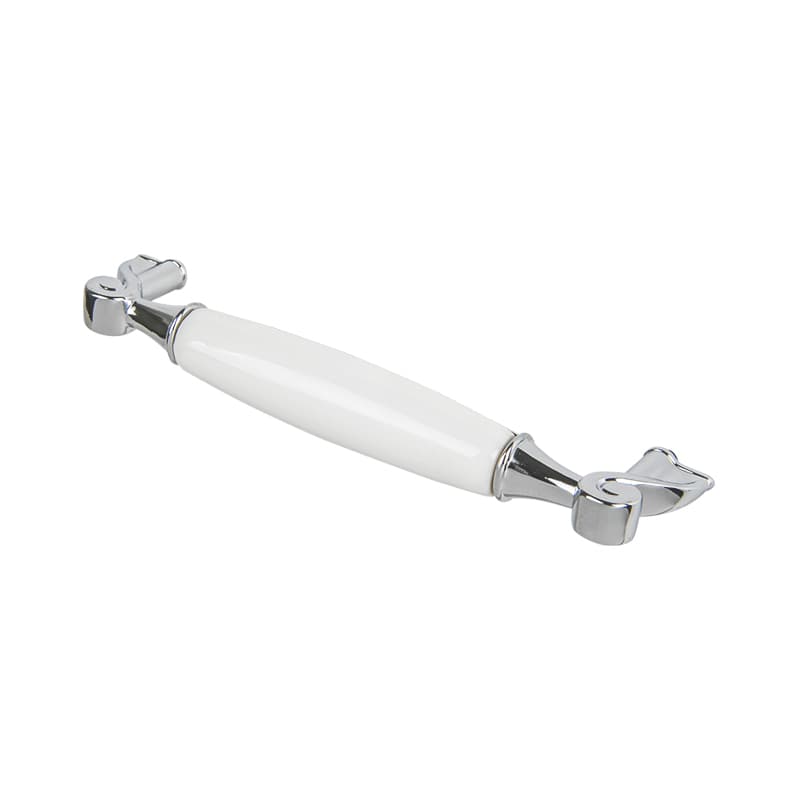 Ручка Ferro Fiori CR 9001.128 хром|белый Ручка Ferro Fiori CR 9001.128 хром|белый