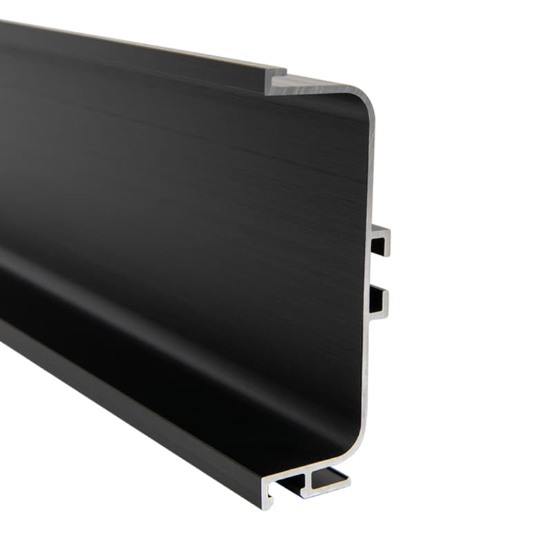 Профіль GOLA горизонтальний із пазом для LED Ferro Fiori, L=4100 мм, type C, чорний браш Профіль GOLA горизонтальний із пазом для LED Ferro Fiori, L=4100 мм, type C, чорний браш