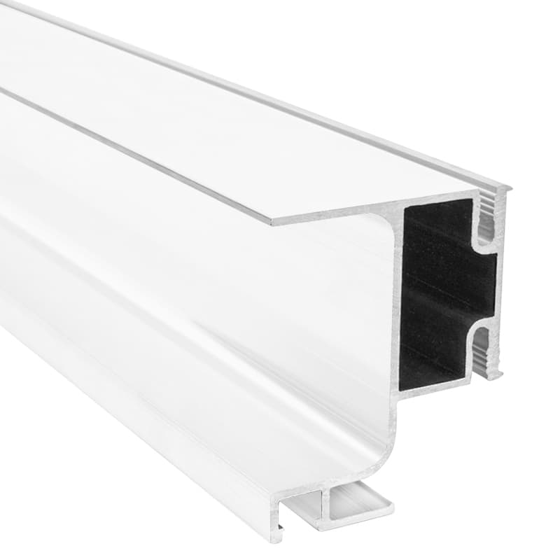 Профіль GOLA вертикальний бічний Ferro Fiori з пазом для LED, ДСП 18мм, L = 5400 мм, type L, білий Профіль GOLA вертикальний бічний Ferro Fiori з пазом для LED, ДСП 18мм, L = 5400 мм, type L, білий