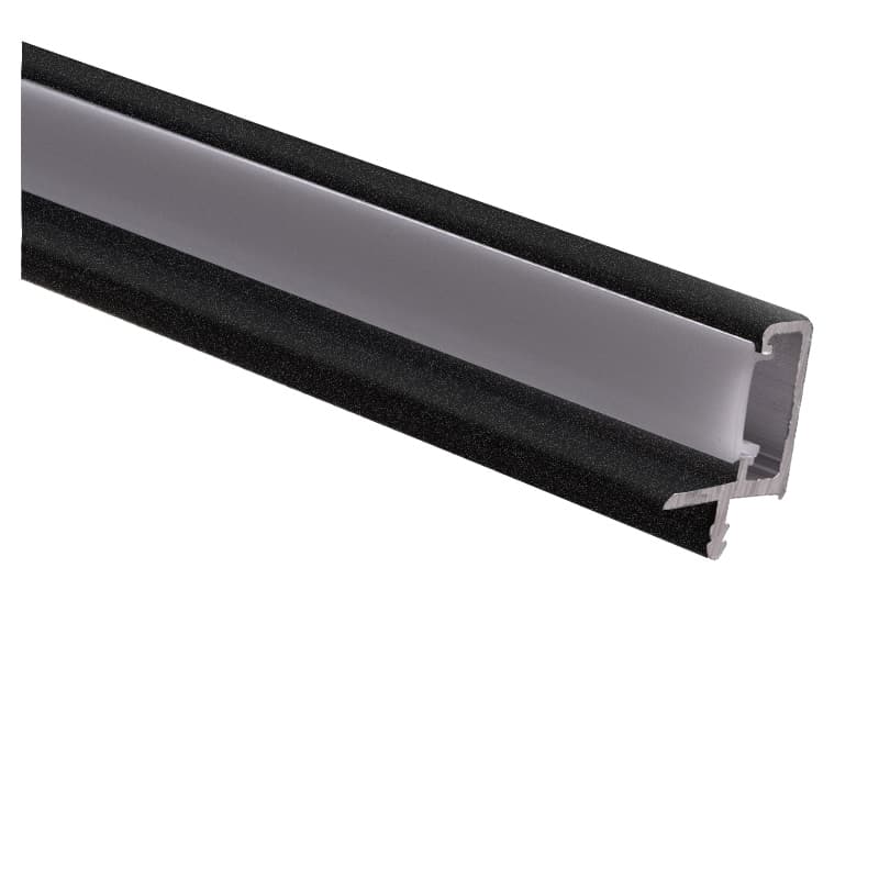 Профіль GOLA в верхній модуль, L = 4100 мм LED, type L, чорний структурний, Scilm Профіль GOLA в верхній модуль, L = 4100 мм LED, type L, чорний структурний, Scilm