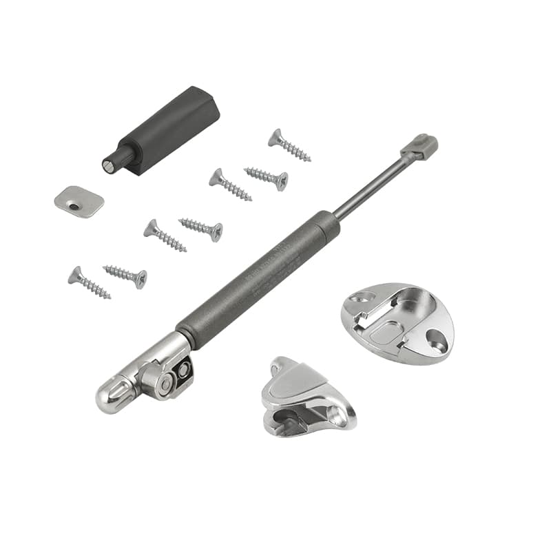 К-т KRABY PushToOpen амортизатор газ. / відчинення вниз L244, Italiana Ferramenta, для ДСП/МДФ