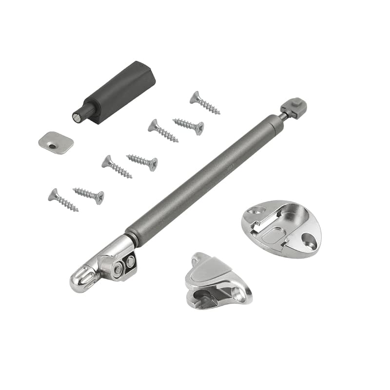 К-т KRABY PushToOpen амортизатор газ. / відчинення вниз L355, Italiana Ferramenta, для ДСП/МДФ