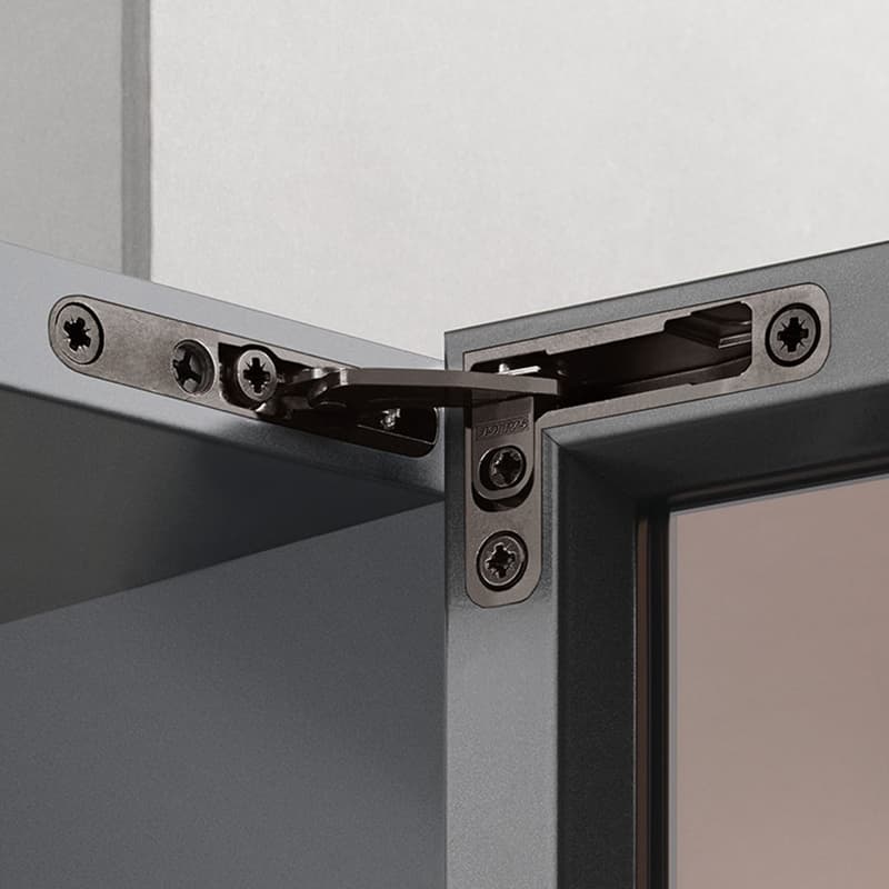 Комплект завіс Air 105 soft-close сталь колір: титан (ліва + права), 25кг (329.97.530)