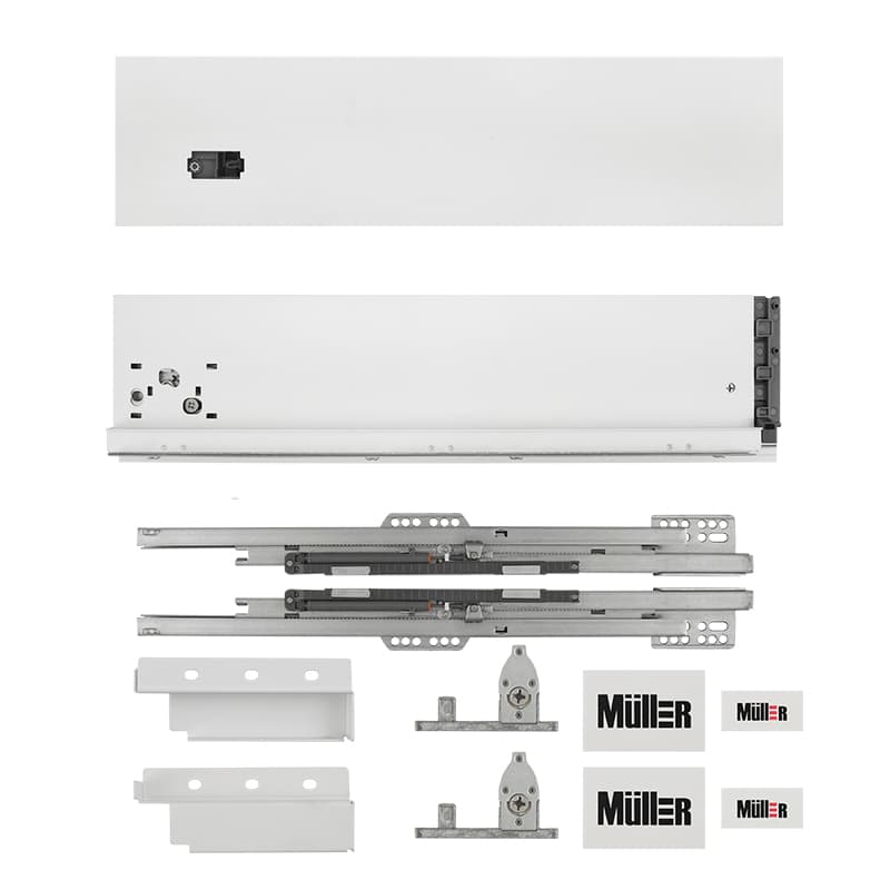 Комплект для шухляди Muller Box profi line 3D L=500 Н=127 білий Комплект для шухляди Muller Box profi line 3D L=500 Н=127 білий