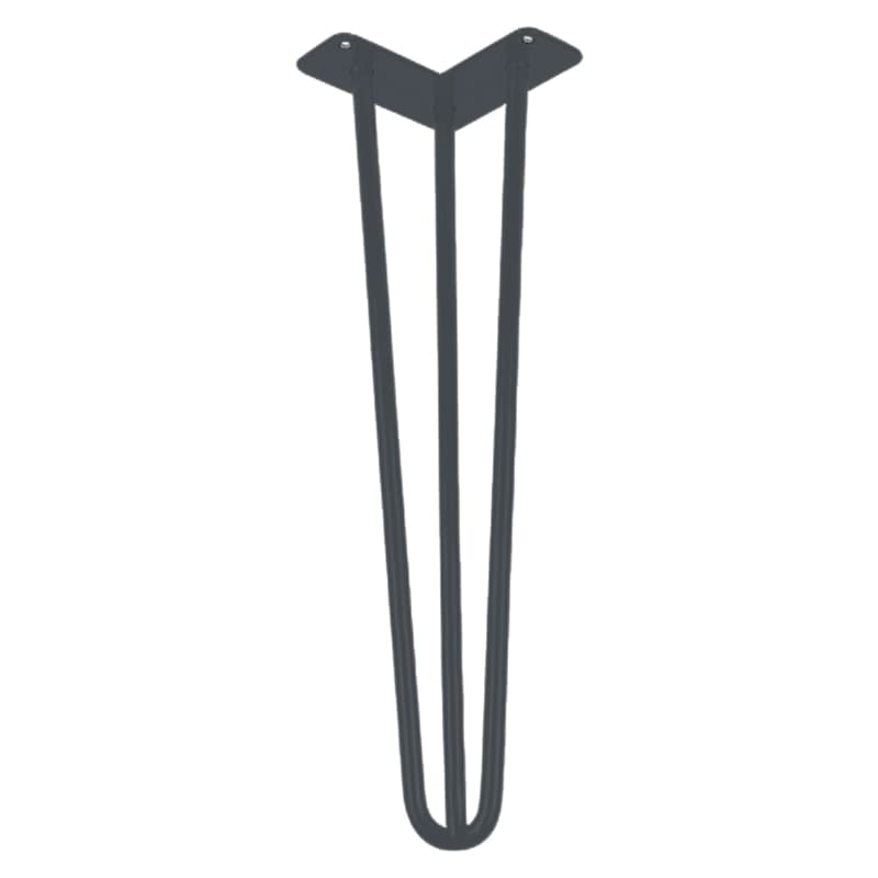 Ніжка меблева HAIRPIN Leg 3ROD h55см RAL 7016