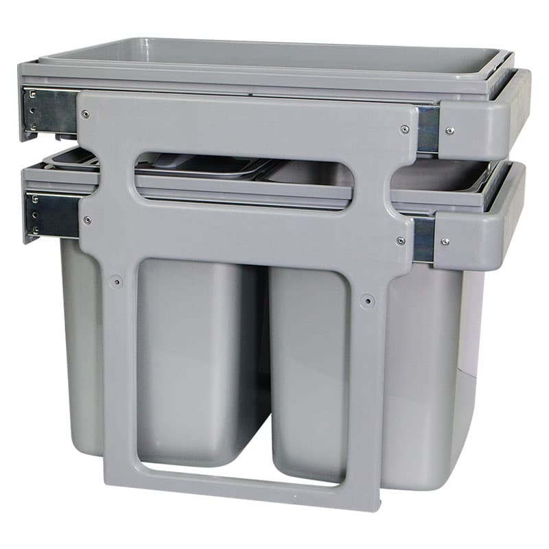 Мусорница Scorpio 2x16л серая Muller Мусорница Scorpio 2x16л серая Muller