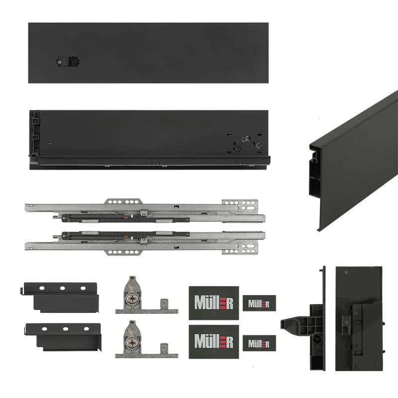 Комплект для внутренней шухляды Muller Box profi line 3D L=350 Н=127 антрацит Комплект для внутренней шухляды Muller Box profi line 3D L=350 Н=127 антрацит