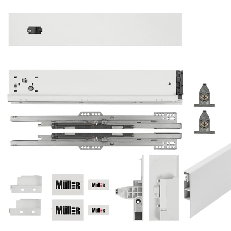 Комплект для внутреннего ящика Muller Box profi line 3D L=350 Н=95 белый Комплект для внутреннего ящика Muller Box profi line 3D L=350 Н=95 белый