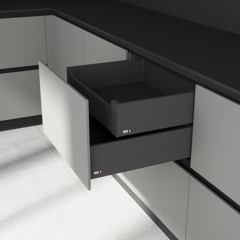 Комплект для внутреннего ящика Muller Box profi line 3D L=550 Н=127 антрацит Комплект для внутреннего ящика Muller Box profi line 3D L=550 Н=127 антрацит