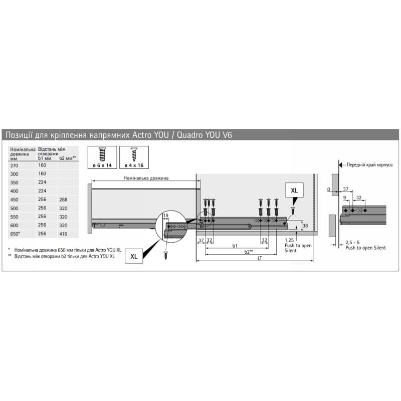 AvanTech YOU Комплект боковин H=101, L=450мм, антрацит (9353425) Hettich AvanTech YOU Комплект боковин H=101, L=450мм, антрацит (9353425) Hettich