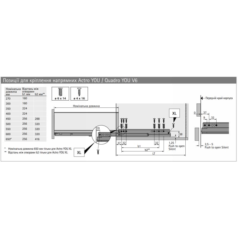 AvanTech YOU Комплект боковин H=101, L=500мм, серебро (9353340) Hettich AvanTech YOU Комплект боковин H=101, L=500мм, серебро (9353340) Hettich
