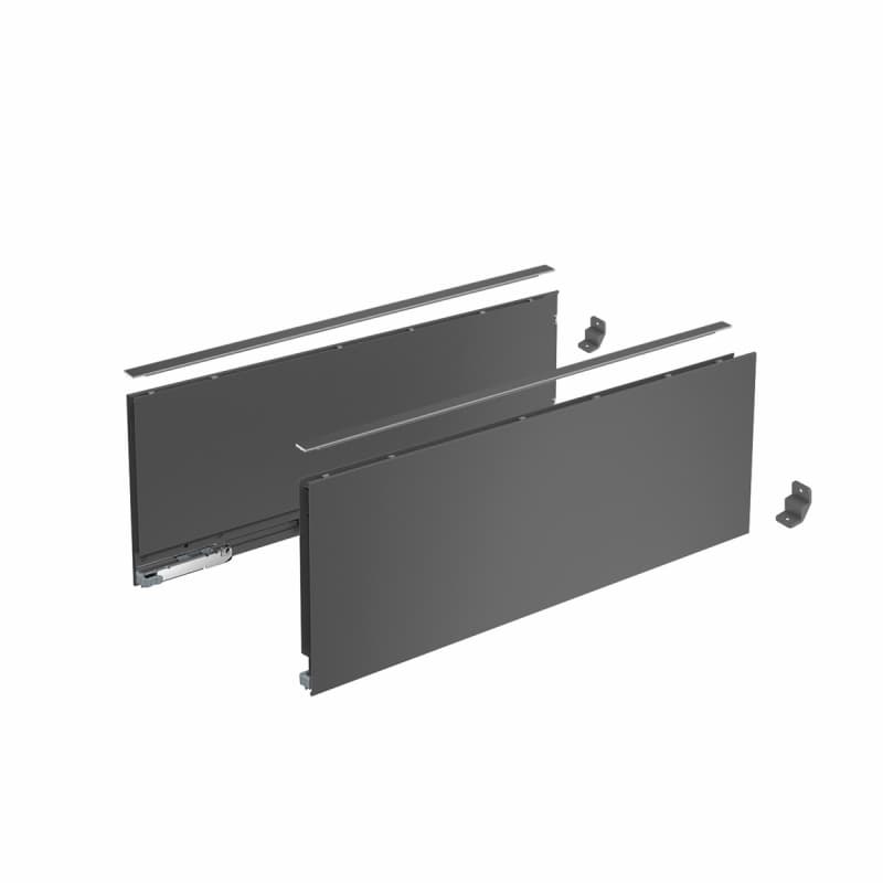 AvanTech YOU Комплект боковин (без кріплення) H=187, L=400мм, антрацит (9353442) Hettich AvanTech YOU Комплект боковин (без кріплення) H=187, L=400мм, антрацит (9353442) Hettich