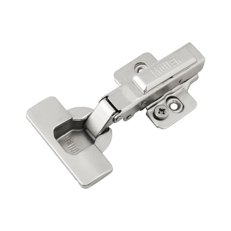 Завіса Clip-On, 105°,  накладна, з дотягувачем, нікель, 3D Muller Profi Line