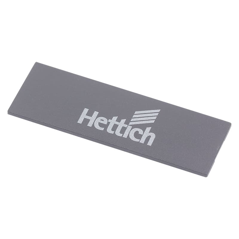 Заглушка Atira с логотипом "Hettich", антрацит (9194648) Hettich