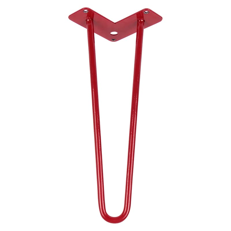 Ножка мебельная HAIRPIN Leg 2ROD Small h36см красная