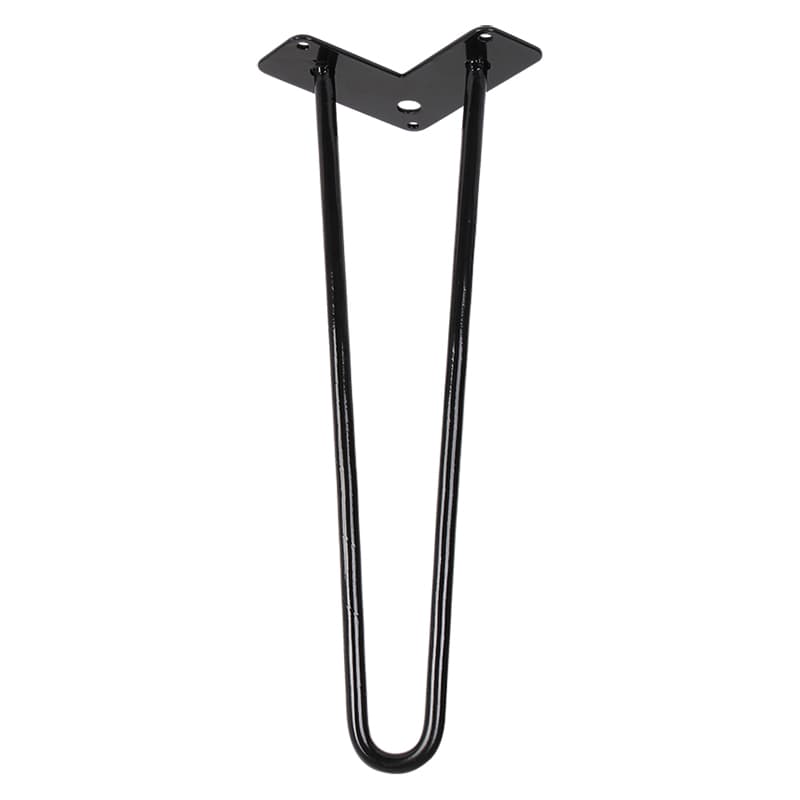 Ніжка меблева HAIRPIN Leg 2ROD Small h41см чорна глянсова Ніжка меблева HAIRPIN Leg 2ROD Small h41см чорна глянсова
