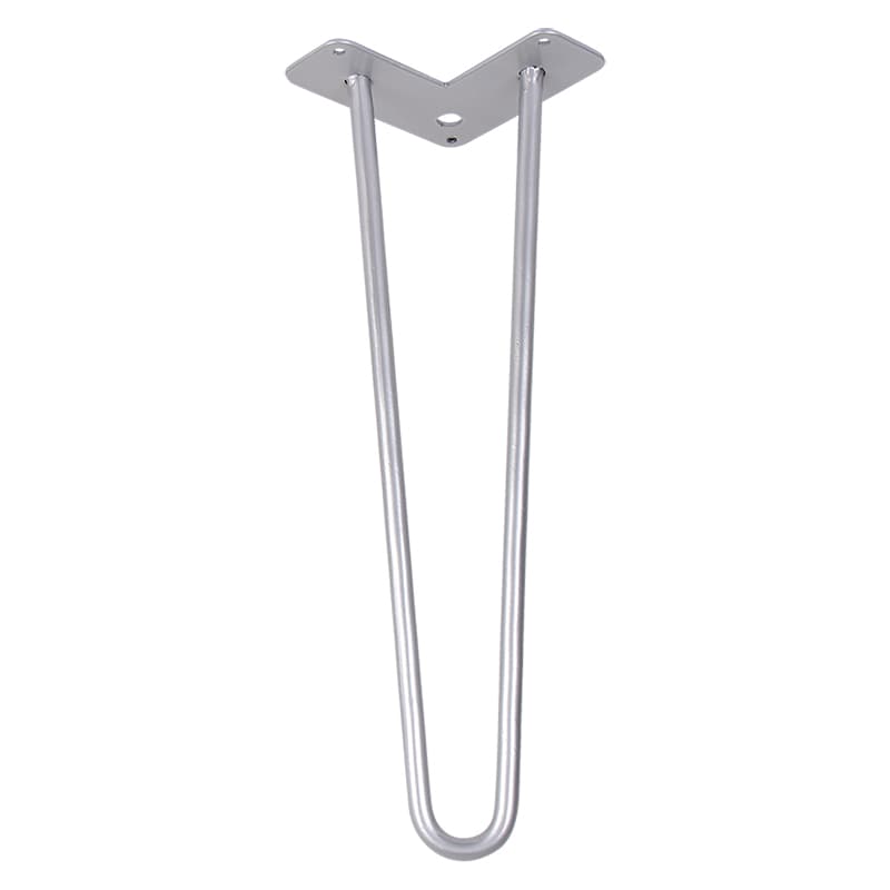 Ножка мебельная HAIRPIN Leg 2ROD Small h41см серебряная