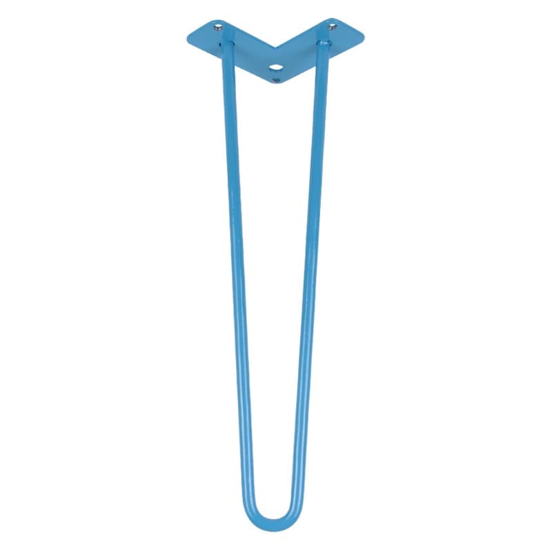 Ніжка меблева HAIRPIN Leg 2ROD Small h46см блакитна
