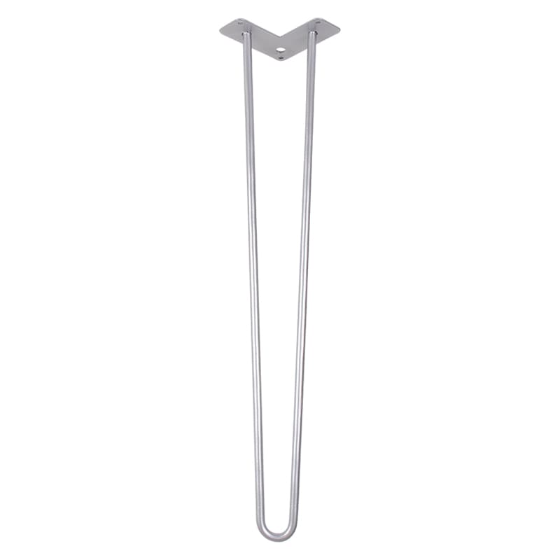 Ножка мебельная HAIRPIN Leg 2ROD Big h71см серебряная