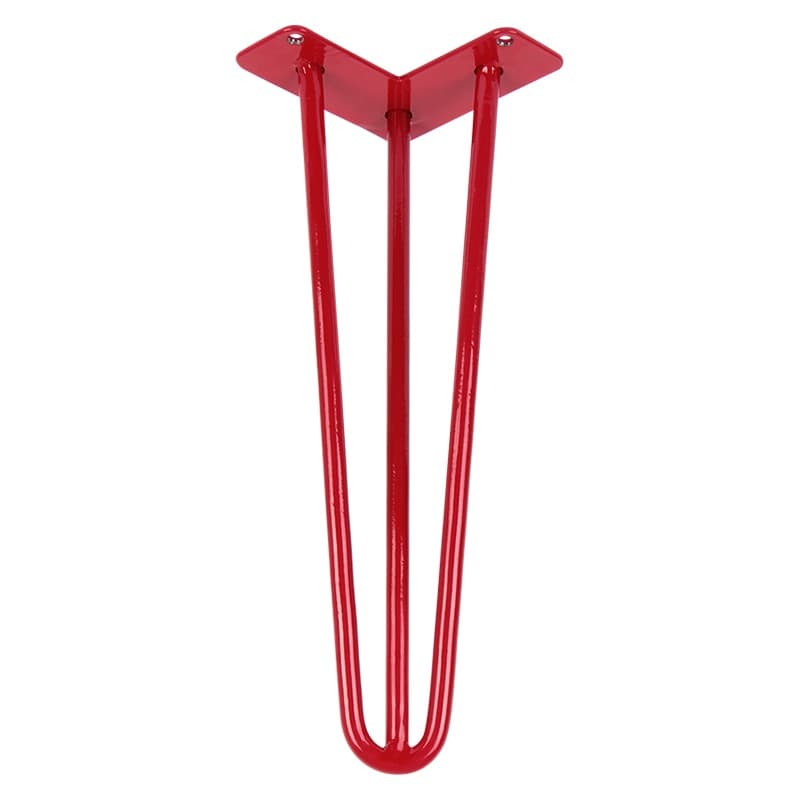 Ножка мебельная HAIRPIN Leg 3ROD Small h36см бордо