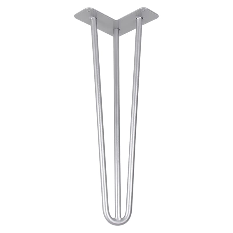 Ножка мебельная HAIRPIN Leg 3ROD Small h41см серебряная
