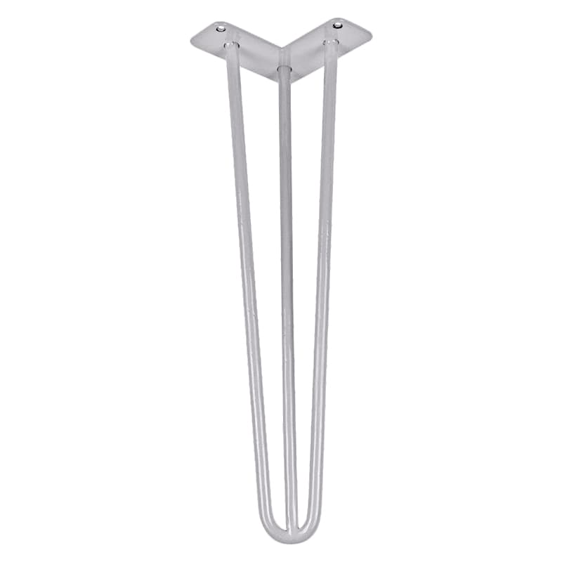 Ножка мебельная HAIRPIN Leg 3ROD Small h46см серебряная