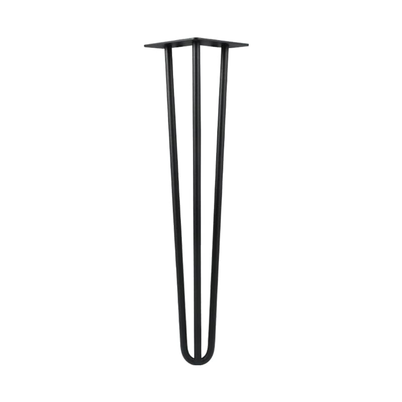Ножка мебельная HAIRPIN Leg 3ROD Big h55см, черная структурная