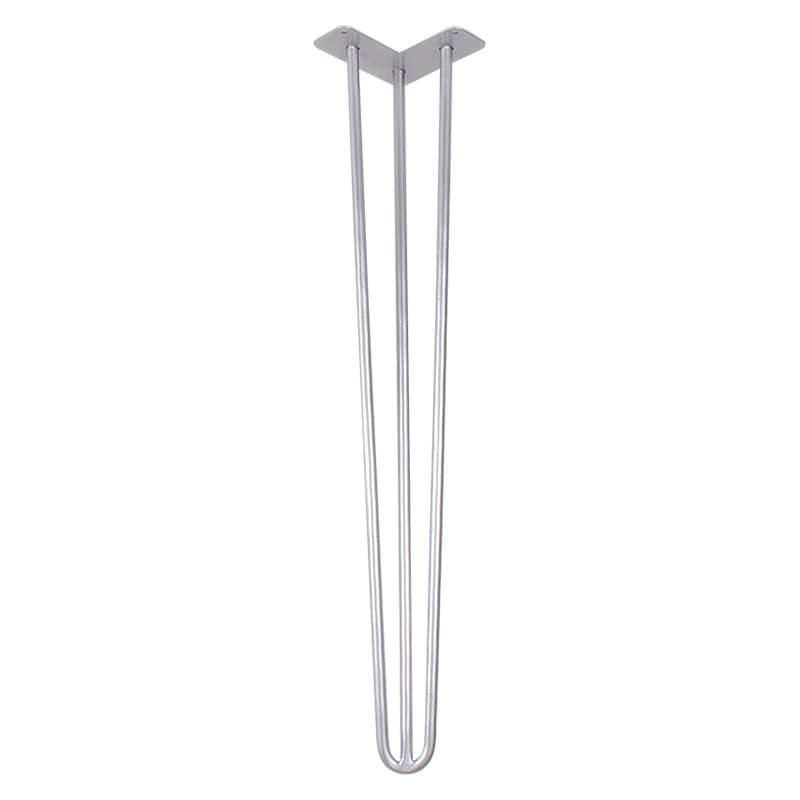 Ножка мебельная HAIRPIN Leg 3ROD Big h71см, серебряная