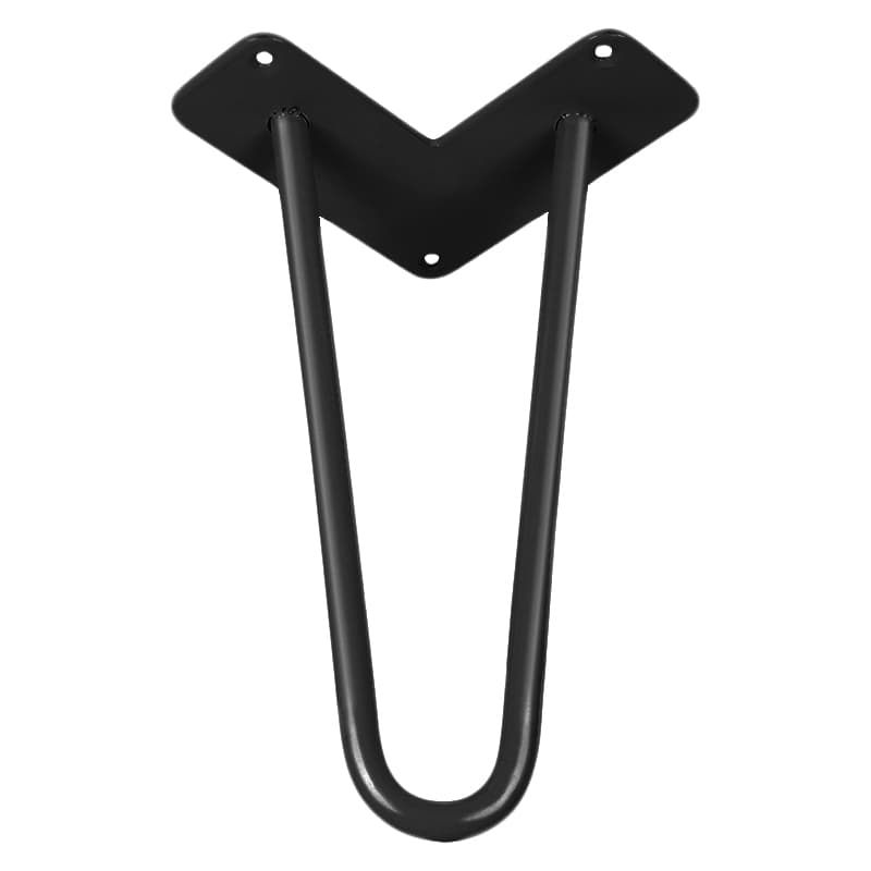 Ніжка меблева HAIRPIN Leg 2ROD Small h15см чорна глянсова