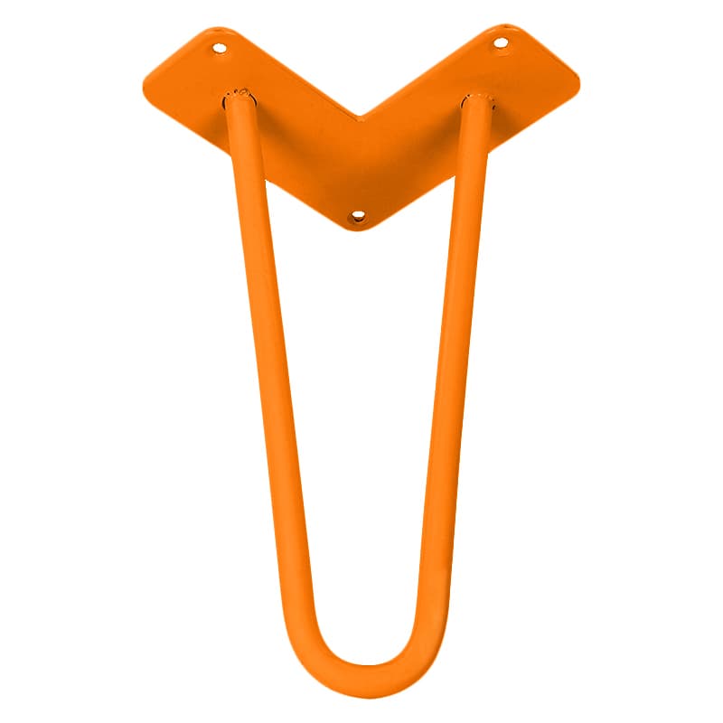 Ніжка меблева HAIRPIN Leg 2ROD Small h15см помаранчева Ніжка меблева HAIRPIN Leg 2ROD Small h15см помаранчева