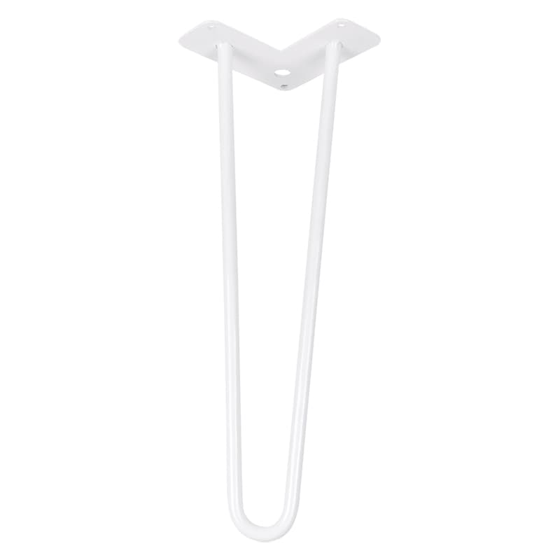 Ножка мебельная HAIRPIN Leg 2ROD Small h36см белая