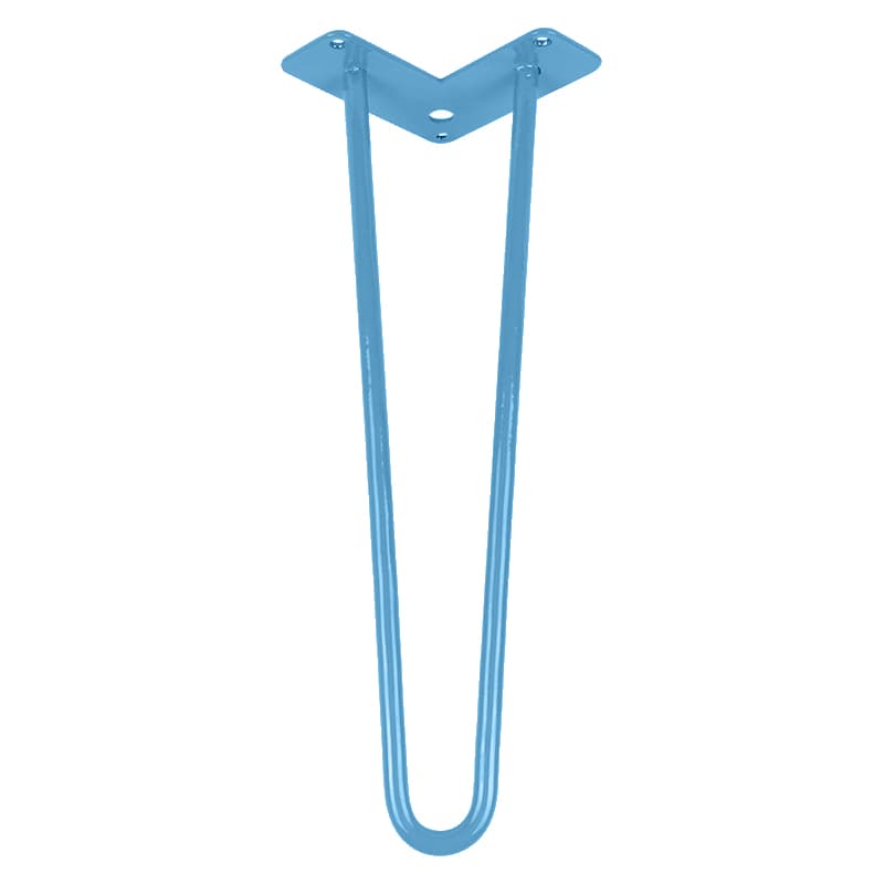 Ніжка меблева HAIRPIN Leg 2ROD Small h36см блакитна
