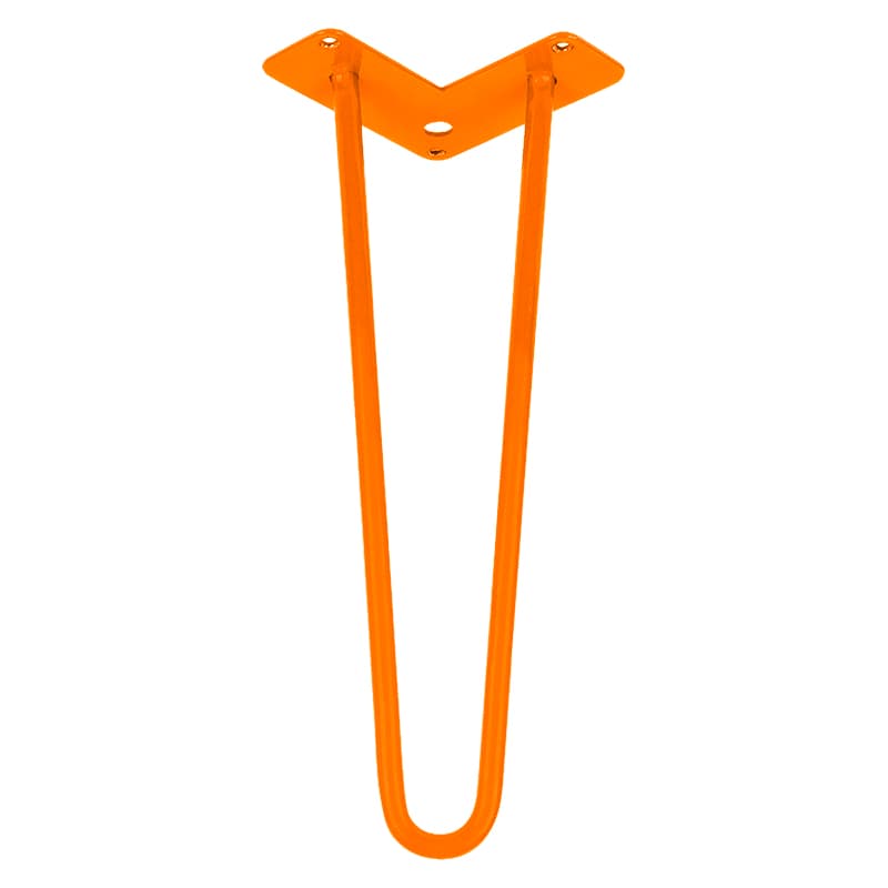 Ніжка меблева HAIRPIN Leg 2ROD Small h36см помаранчева Ніжка меблева HAIRPIN Leg 2ROD Small h36см помаранчева