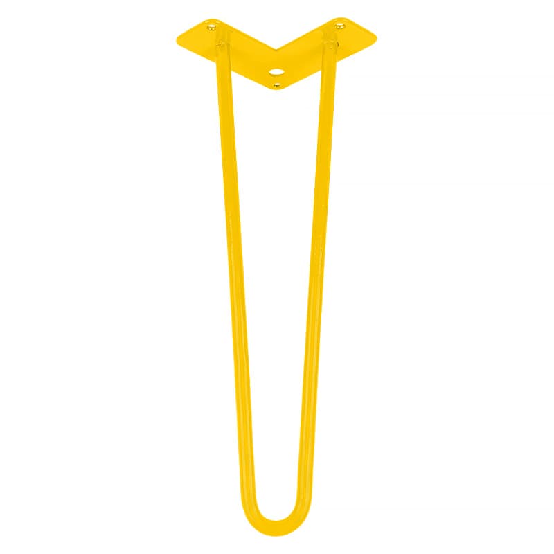 Ножка мебельная HAIRPIN Leg 2ROD Small h41см желтая Ножка мебельная HAIRPIN Leg 2ROD Small h41см желтая