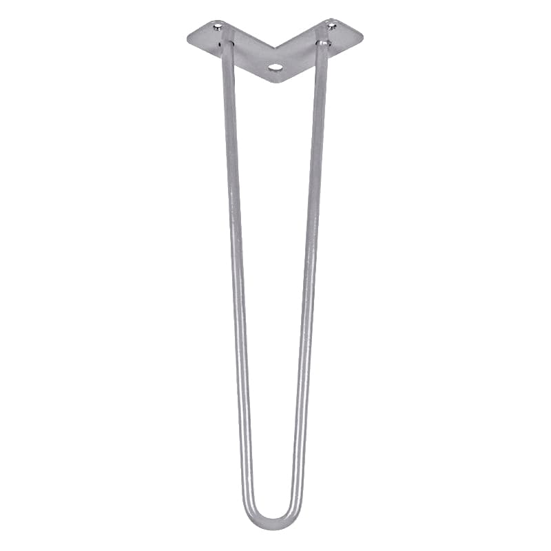 Ніжка меблева HAIRPIN Leg 2ROD Small h46см срібна Ніжка меблева HAIRPIN Leg 2ROD Small h46см срібна