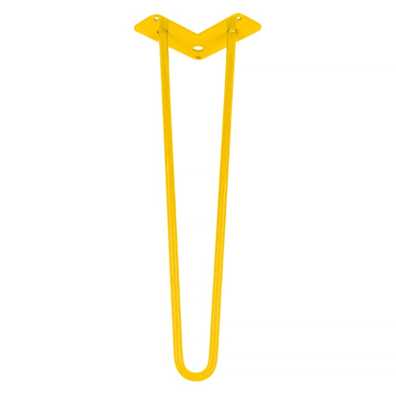 Ніжка меблева HAIRPIN Leg 2ROD Small h46см жовта