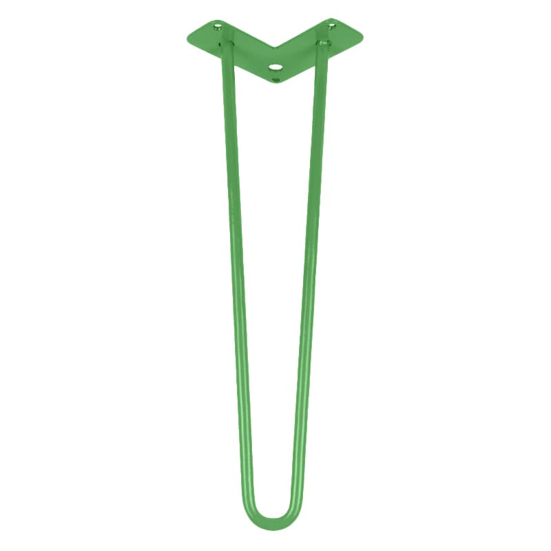 Ніжка меблева HAIRPIN Leg 2ROD Small h46см зелена Ніжка меблева HAIRPIN Leg 2ROD Small h46см зелена