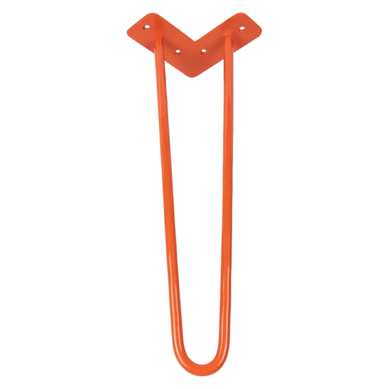 Ніжка меблева HAIRPIN Leg 2ROD Small h46см помаранчева