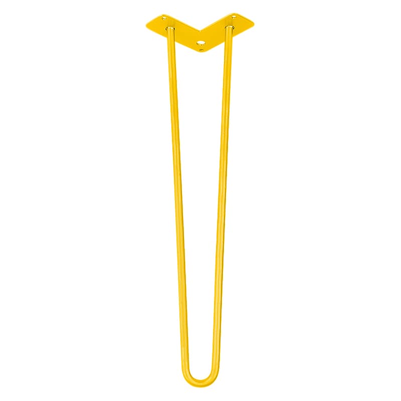 Ніжка меблева HAIRPIN Leg 2ROD Big h55см жовта Ніжка меблева HAIRPIN Leg 2ROD Big h55см жовта