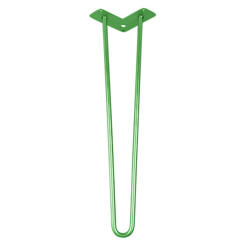 Ніжка меблева HAIRPIN Leg 2ROD Big h55см зелена