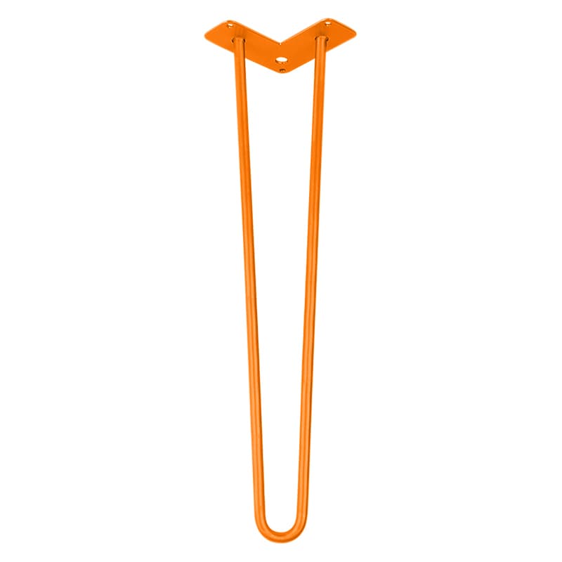 Ніжка меблева HAIRPIN Leg 2ROD Big h55см помаранчева