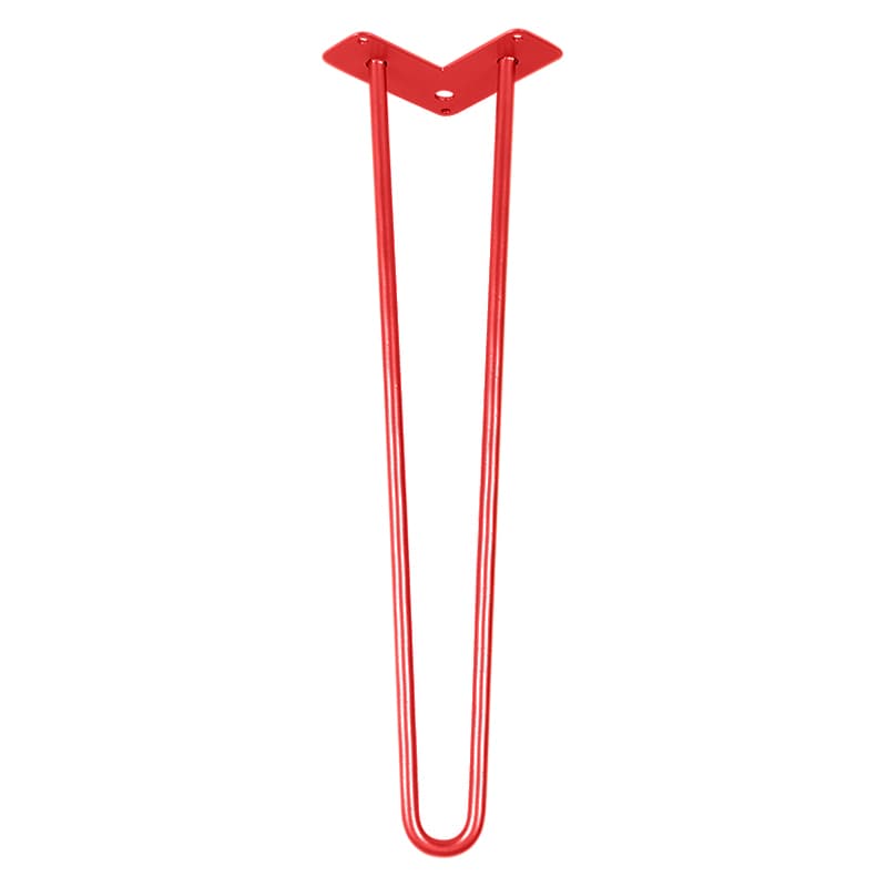 Ніжка меблева HAIRPIN Leg 2ROD Big h55см червона Ніжка меблева HAIRPIN Leg 2ROD Big h55см червона
