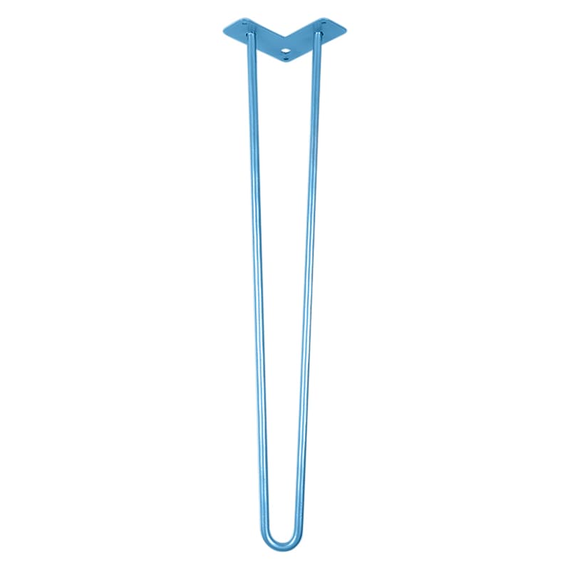 Ніжка меблева HAIRPIN Leg 2ROD Big h71см блакитна