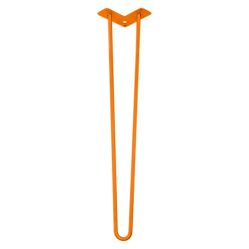 Ніжка меблева HAIRPIN Leg 2ROD Big h71см помаранчева