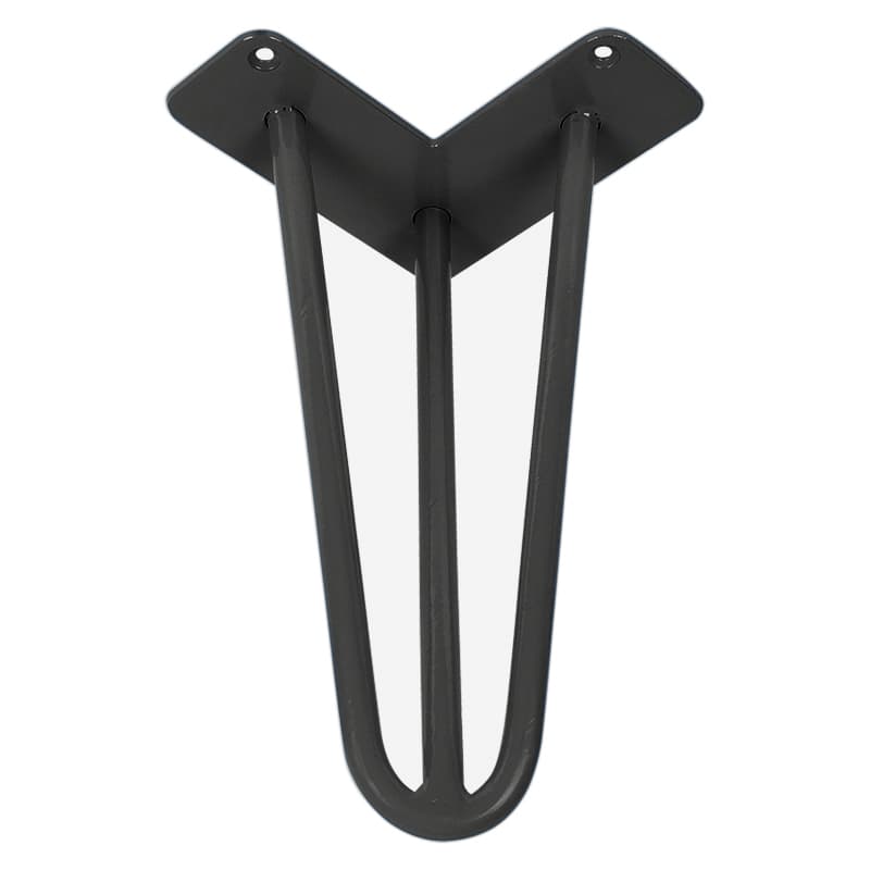 Ніжка меблева HAIRPIN Leg 3ROD Small h15см чорна структурна Ніжка меблева HAIRPIN Leg 3ROD Small h15см чорна структурна