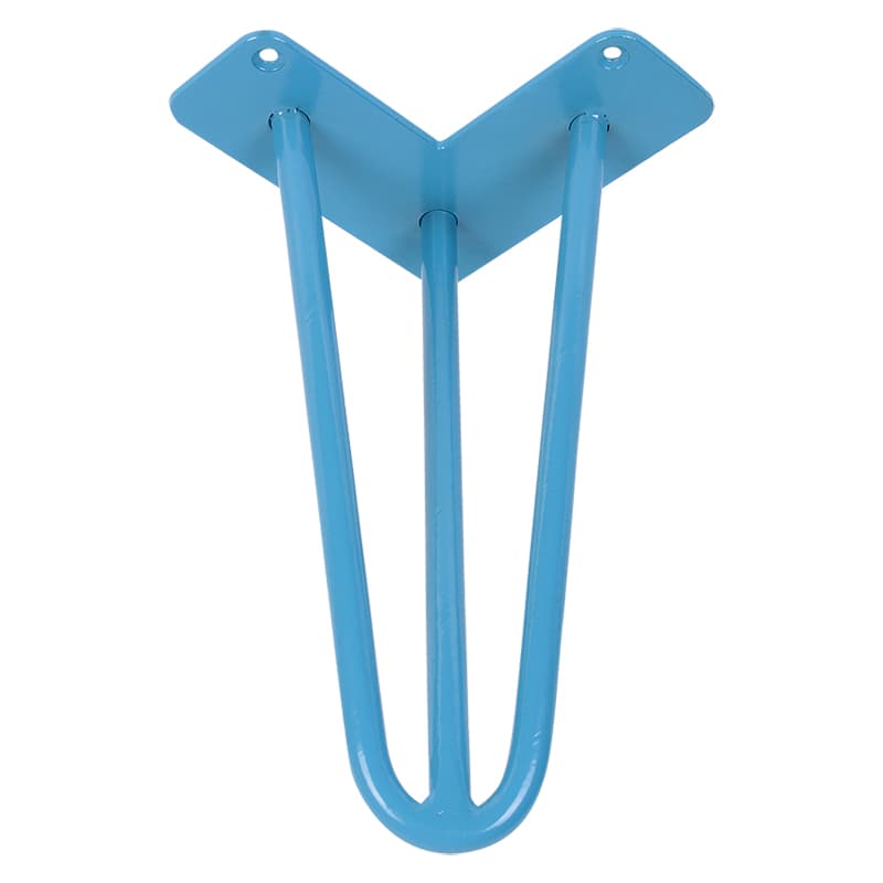Ніжка меблева HAIRPIN Leg 3ROD Small h36см блакитна